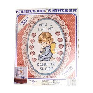 Vintage Angel Child Cross Stitch Kit Lay Me Down To Sleep 30884 New Berlin Co